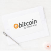 Autocollant Bitcoin Accepté Ici (Enveloppe)