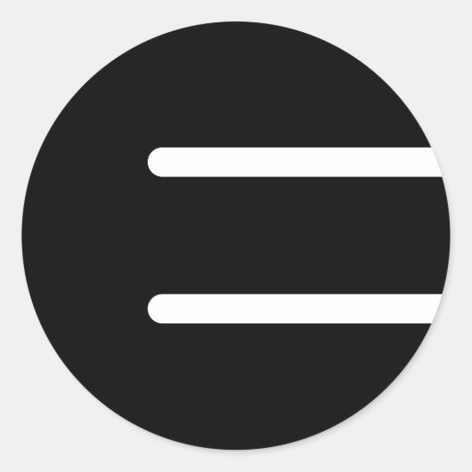 Autocollant "Black E" de musique Ember - 3" (Devant)