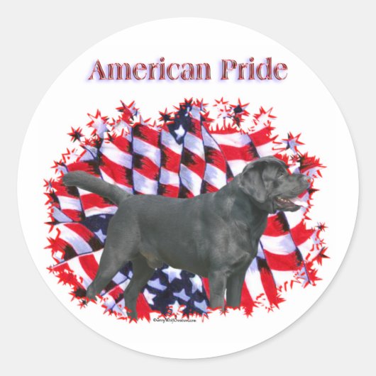Autocollant Black Labrador Pride (Devant)