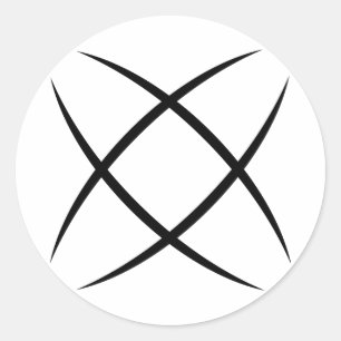 Autocollant blanc de logo