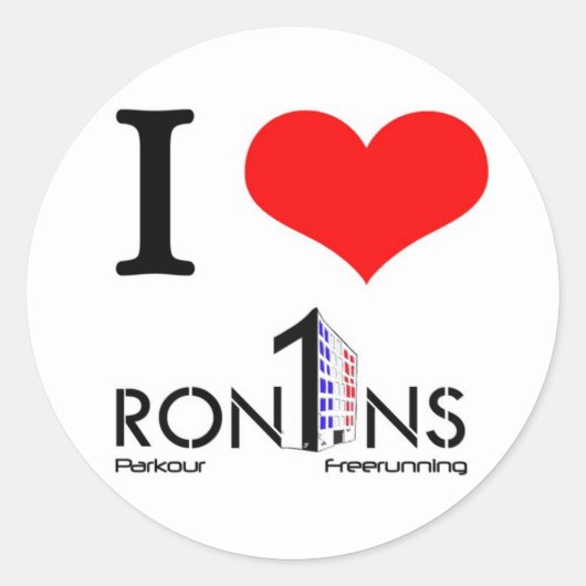 Autocollant blanc et rond (Devant)