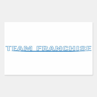 Autocollant blanc Franchise Team