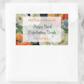 Autocollant blanc orange blanc à savon ou à cuire  (Sac)