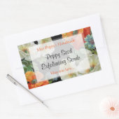 Autocollant blanc orange blanc à savon ou à cuire  (Enveloppe)