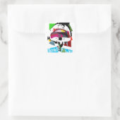 Autocollant blanc Popstyle (Sac)