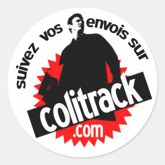 autocollant blanc suivez