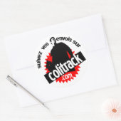 autocollant blanc suivez (Enveloppe)