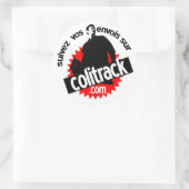 autocollant blanc suivez (Sac)