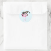 Autocollant Bleu Éléphant Flottant (Sac)