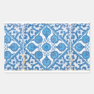 Autocollant Bleu et Blanc Delft Bleuet
