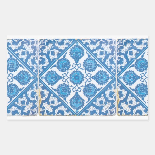 Autocollant Bleu et Blanc Delft Bleuet (Devant)