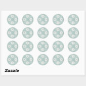 Autocollant bleu glace Snowflake (Feuille)