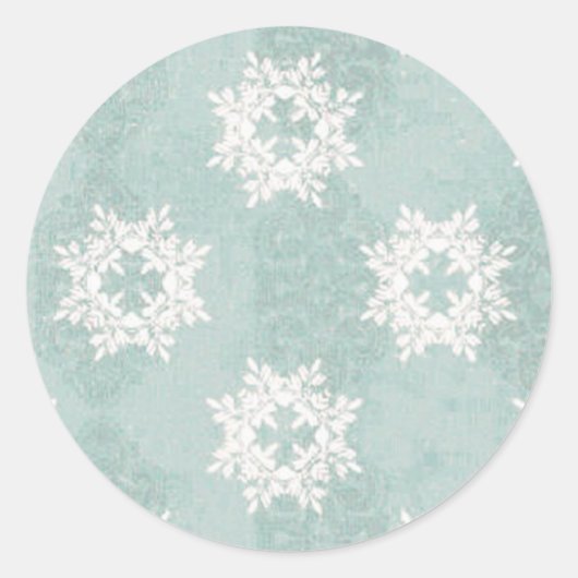 Autocollant bleu glace Snowflake (Devant)