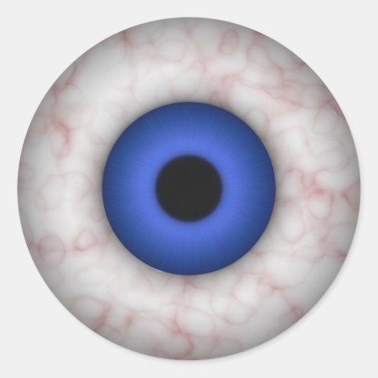 Autocollant bleu Iris Eyeball (Devant)