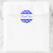 Autocollant bleu Merci (Sac)