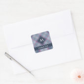 Autocollant bleu pastel et rose Tartan (Enveloppe)