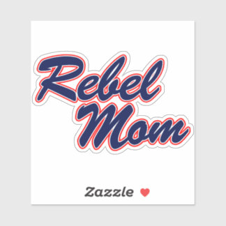 Autocollant bleu Rebel Mom - Ole Miss