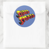 Autocollant bleu superposé (Sac)