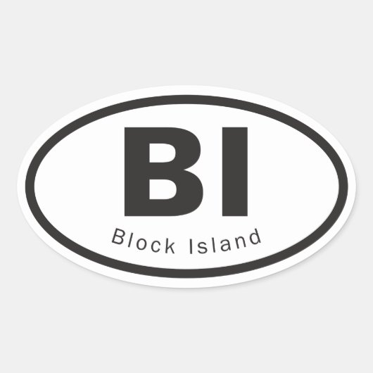 Autocollant Block Island (Devant)