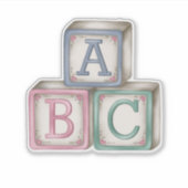 Autocollant Blocs Bébé (Devant)