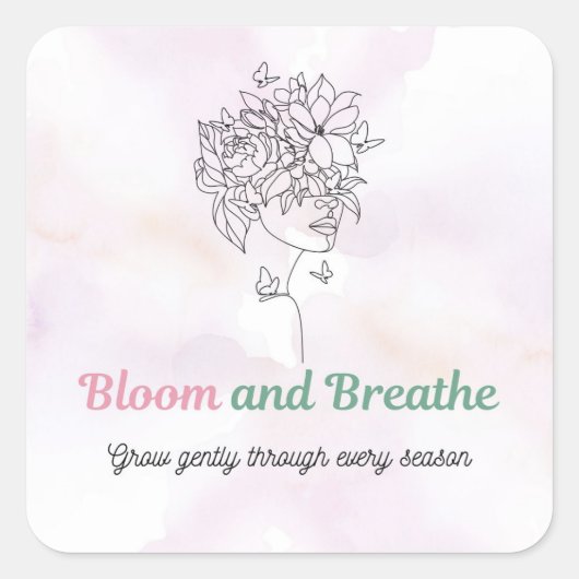 Autocollant Bloom and Breathe (Devant)