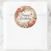 Autocollant Blossom Anniversaire Voeux (Sac)