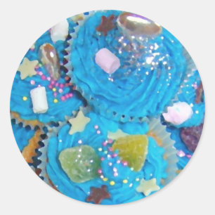 Autocollant Blue Cupcakes