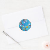 Autocollant Blue Cupcakes (Enveloppe)