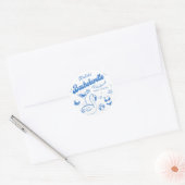 Autocollant Blue Last toast Beach Bachelorette Wee (Enveloppe)