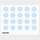 Autocollant Blue Snowflake (Feuille)
