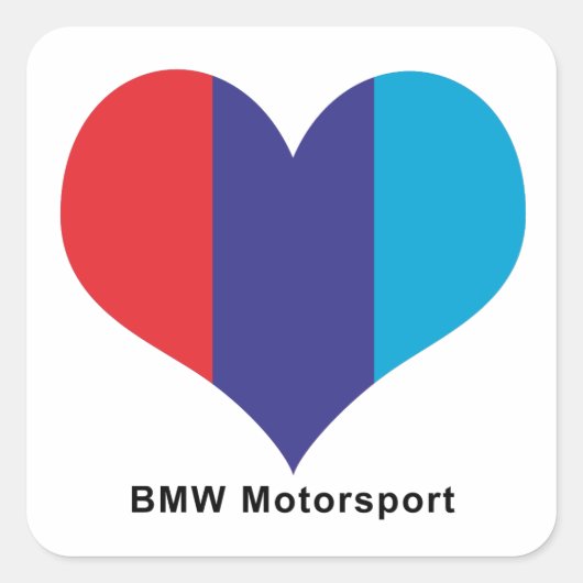 Autocollant Bmw Heart Motorsport (Devant)