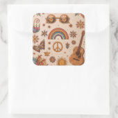 Autocollant bohème hippie (Sac)