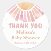 Autocollant Boho Rainbow Sunshine Rose Anniversair (Devant)