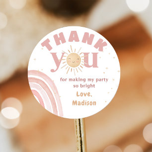 Autocollant Boho Rainbow Sunshine Rose Anniversair