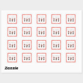 Autocollant Boisson gazeuse bébé rouge prête à écl (Feuille)