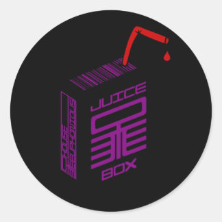 Autocollant boîte à jus