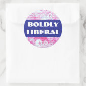 autocollant BOLDLY LIBERAL (Sac)