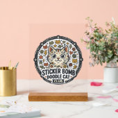 Autocollant Bombe Dessin Animé Chat POD Vector Art (Mariage)