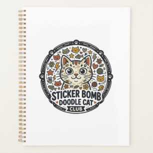 Autocollant Bombe Dessin Animé Chat POD Vector Art