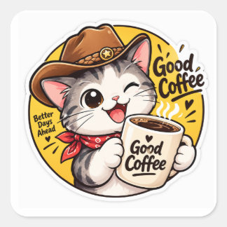 autocollant bon café