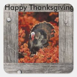 Autocollant bon thanksgiving Turquie