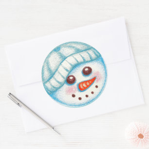 Autocollant Bonhomme de Neige