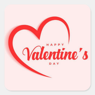 Autocollant Bonne Saint-Valentin