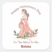 Autocollant Bonne Saint-Valentin à la future maman (Devant)
