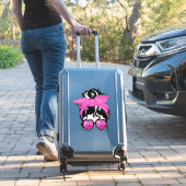 Autocollant Bonnet Ébouriffé Lunettes en Forme de  (Valise Insitu)