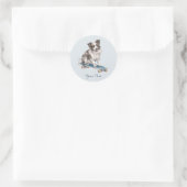 Autocollant Border Collie Aquarelle (Sac)