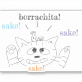 autocollant borrachita (Devant)