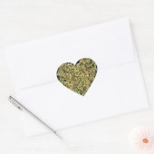 Autocollant botanique Cœur d'Hydrangea |Lovely2 (Enveloppe)