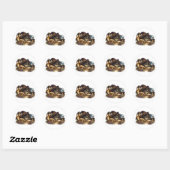 Autocollant Boule de Cristal de Chat Sorcière de M (Feuille)