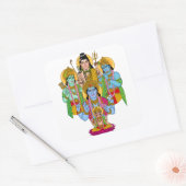 Autocollant Brahma Vishnu Shiva Ram Krishna (Enveloppe)